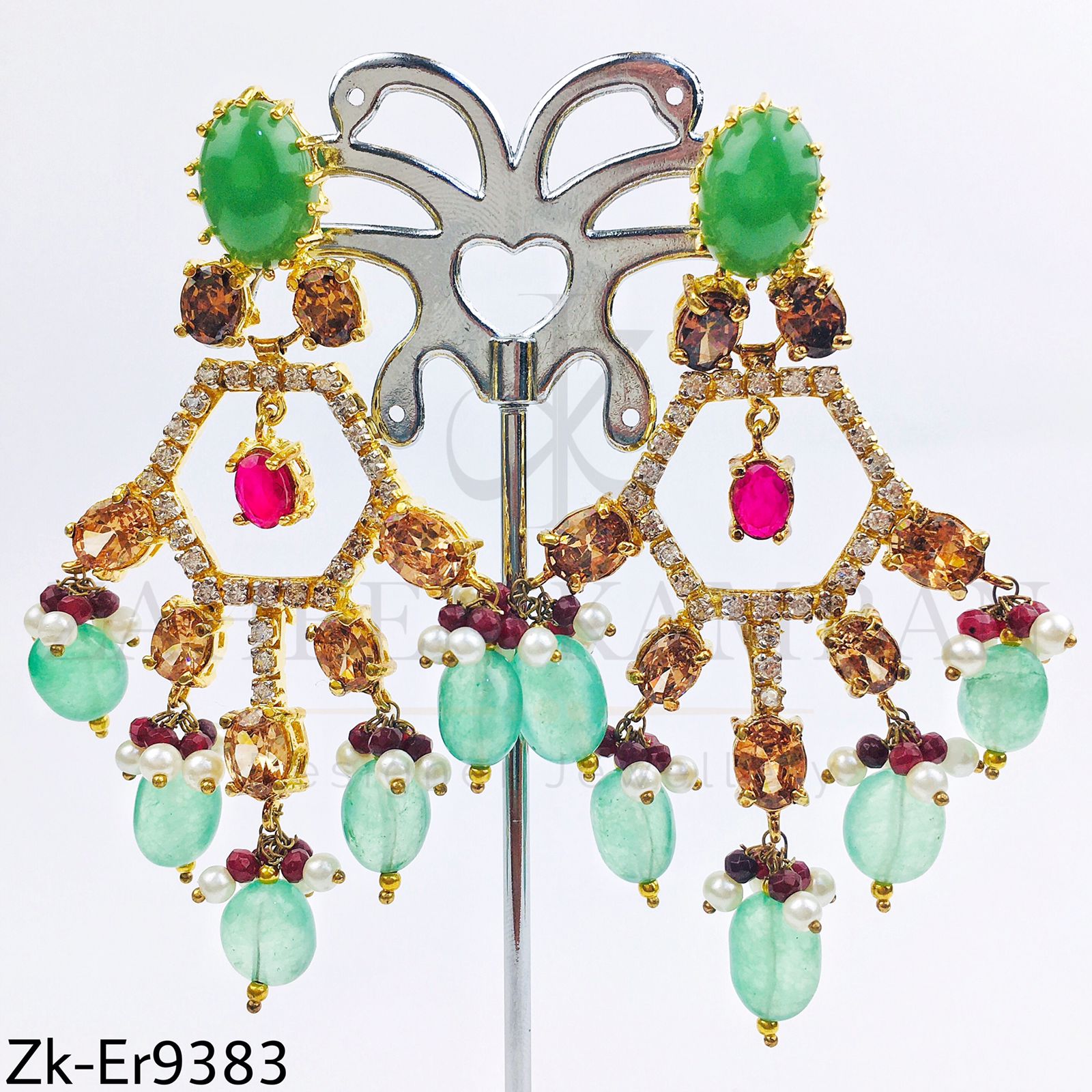 Glam earrings.