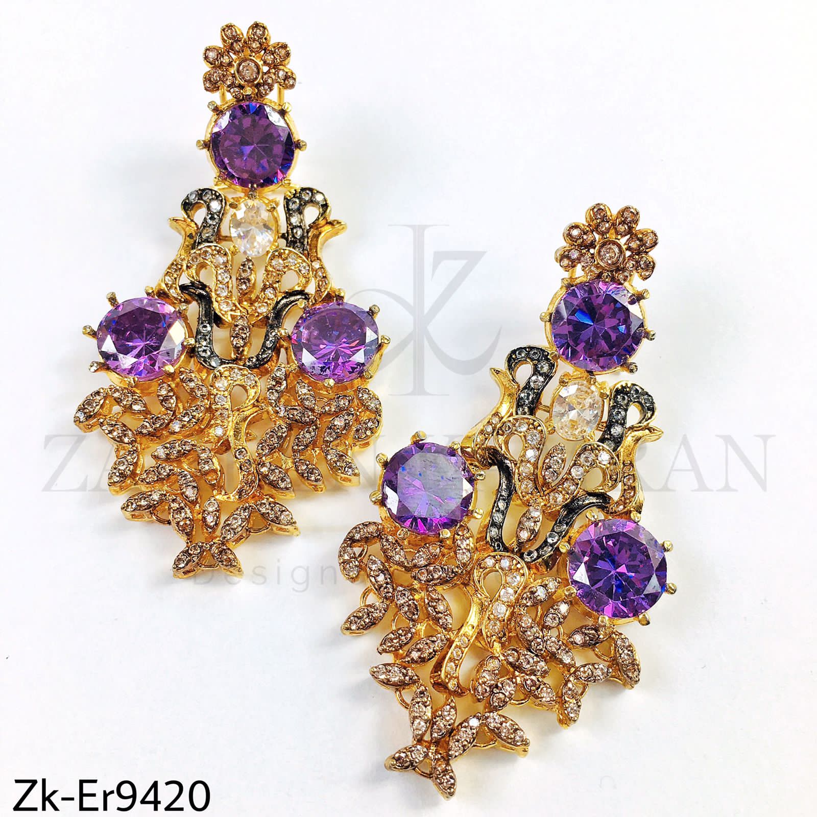 Glam earrings.