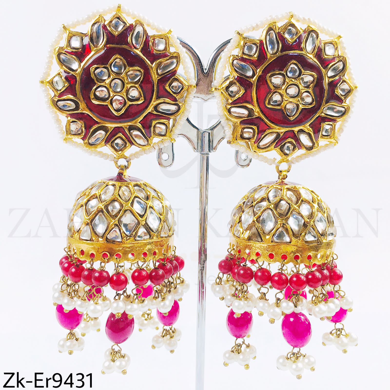 Glam earrings.