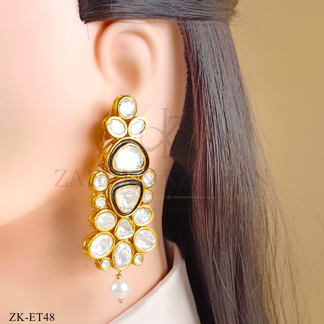 SHEESH EARRINGS TIKKA