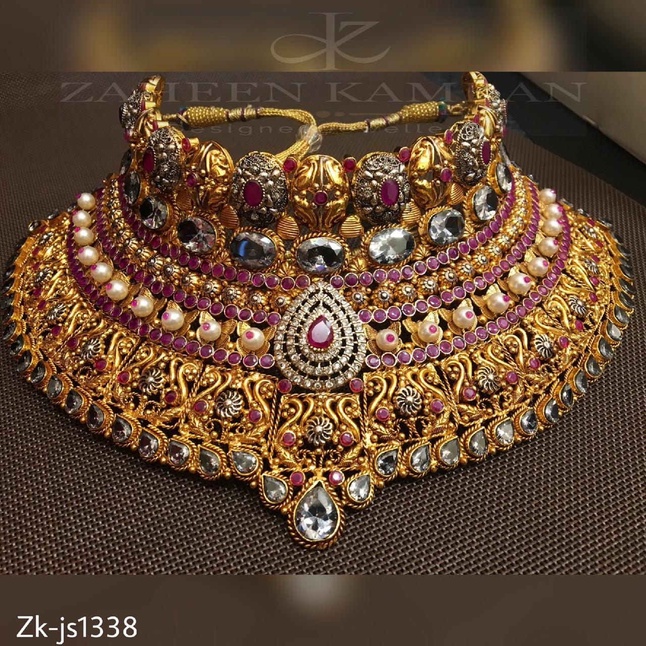 Filigree Necklace Ruby kit Set