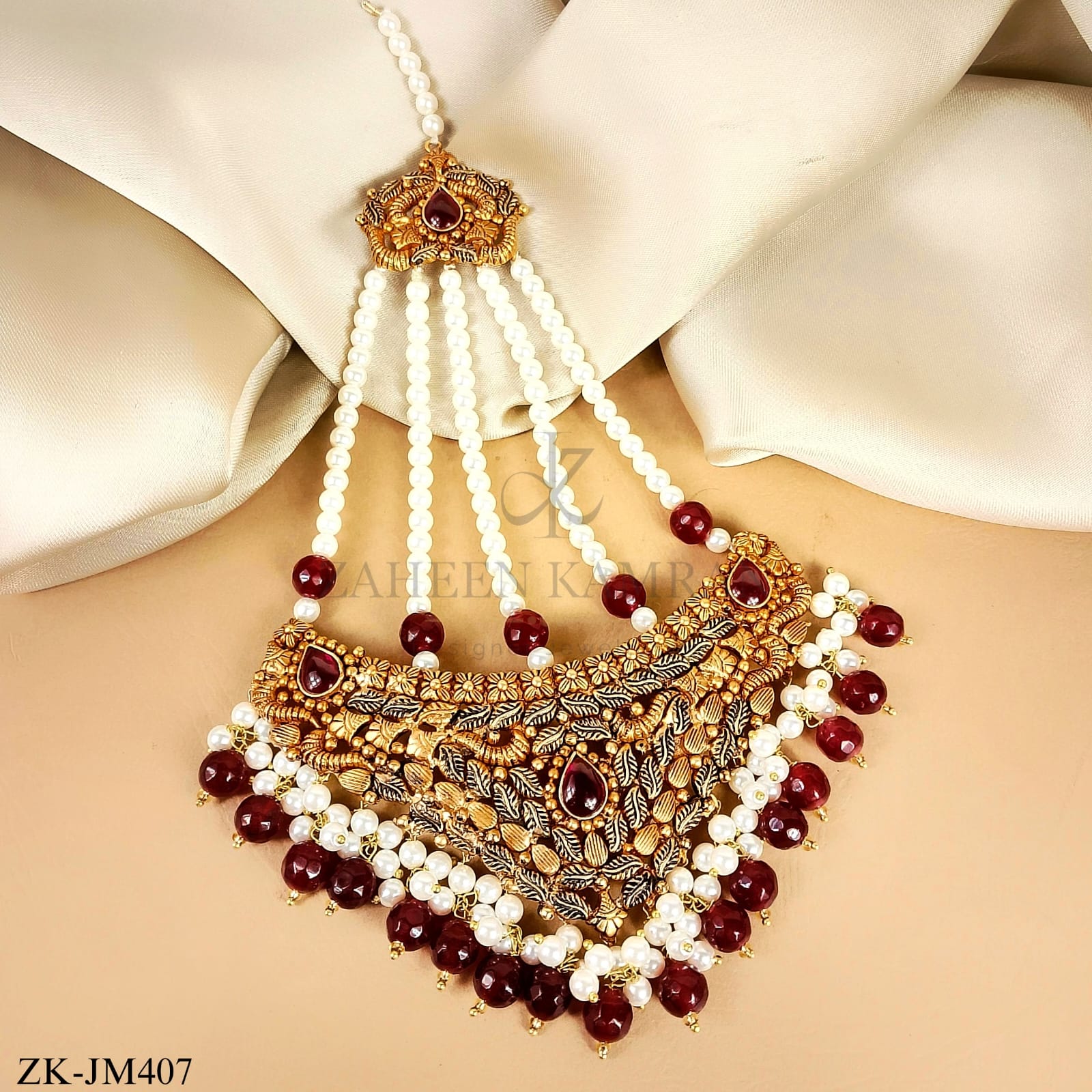 ANTIQUE RUBY JHUMMAR