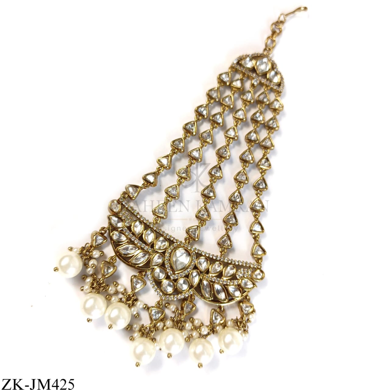 KUNDAN PEARLS JHUMMAR