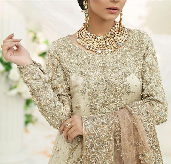 Gold Plated Oval Kundan Necklace