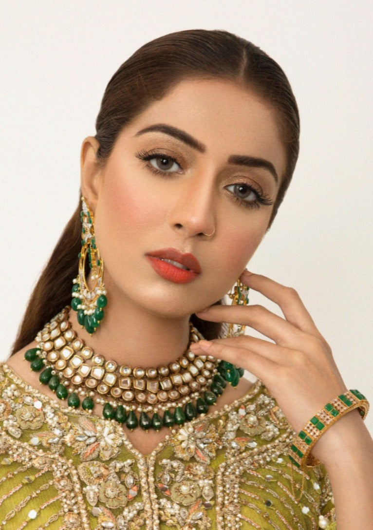 3 Layer Kundan Fancy Necklace Set