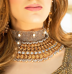 Golden Moon Bridal Necklace Set