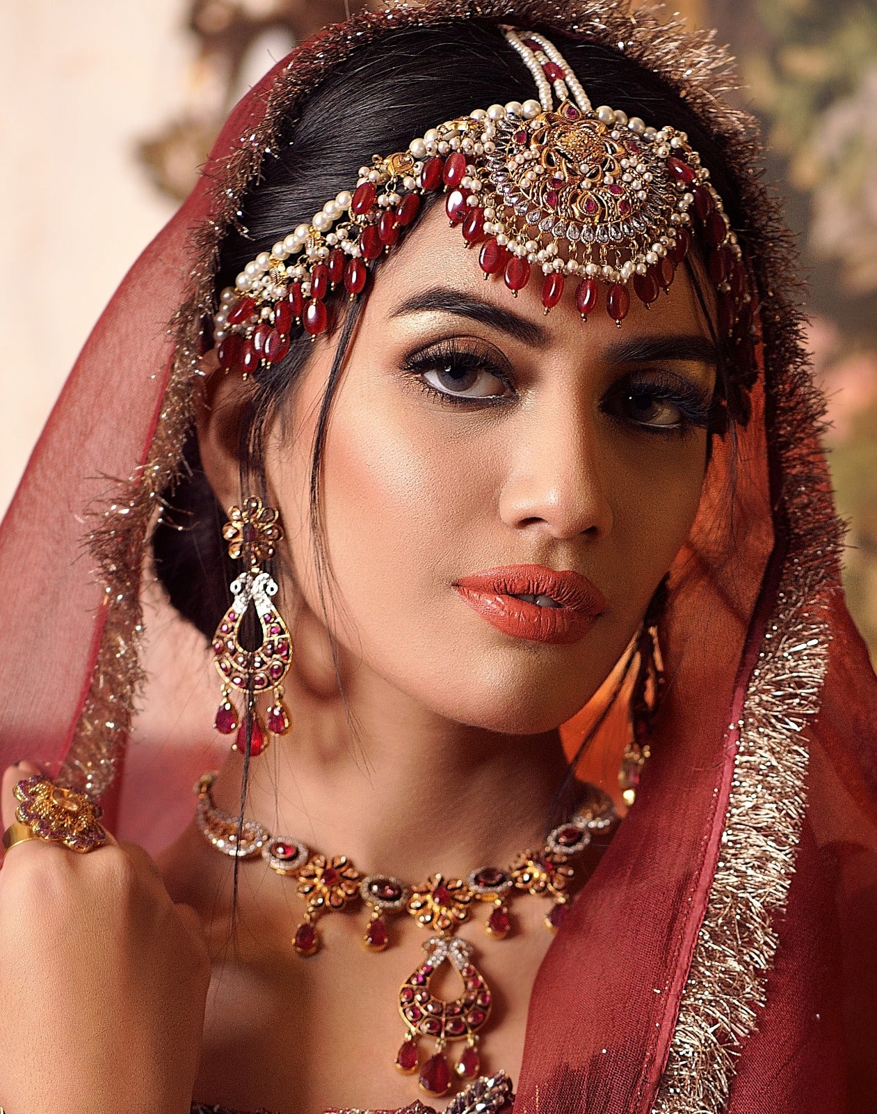 Oval and floral combo set