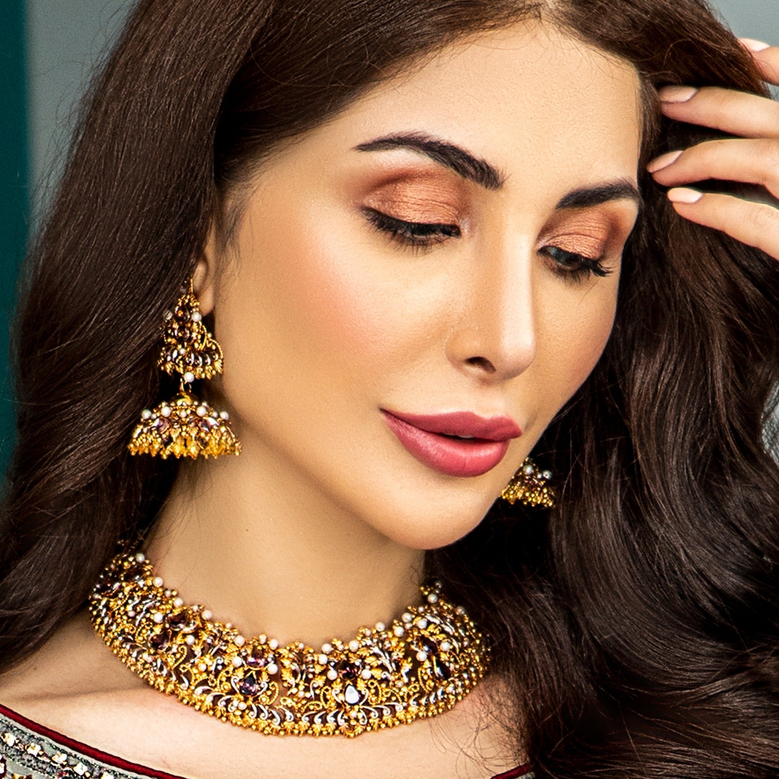 Traditional Coffee Necklace set