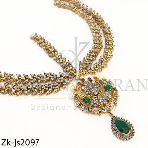 Emerald rubby bridal set