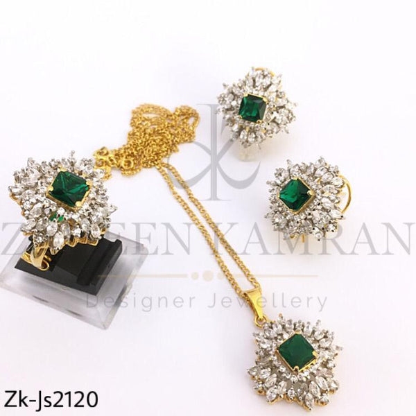 Emerald Zirconia set