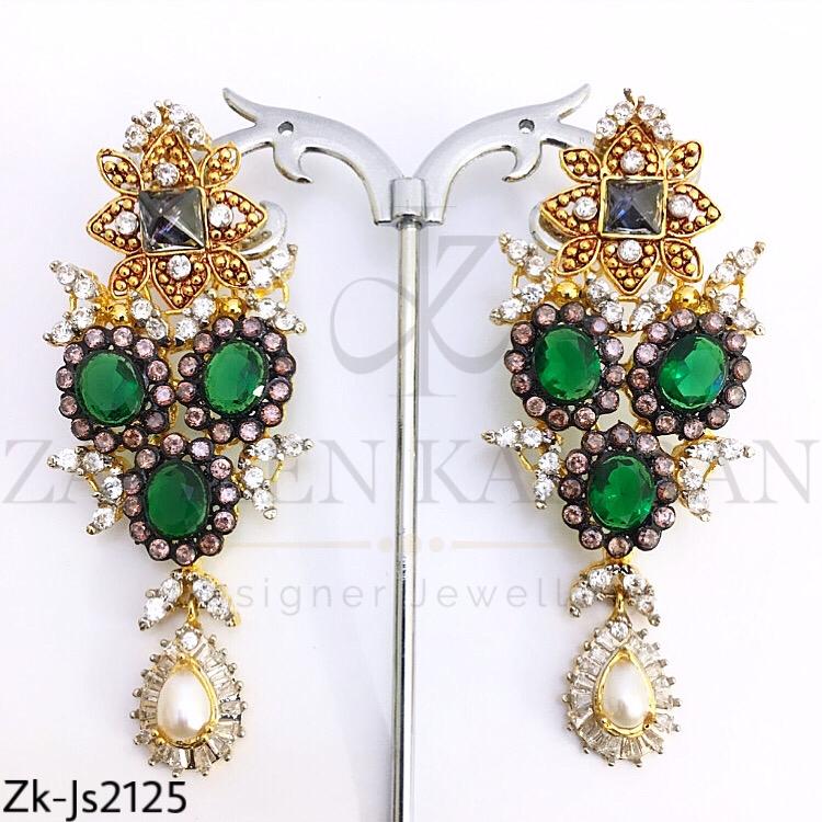 Unique Emerald Zirconia Set