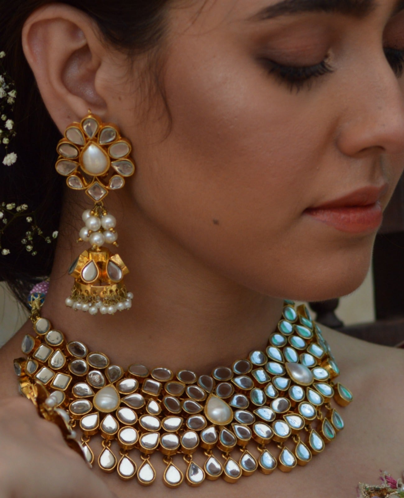 Kundan Seesha Set