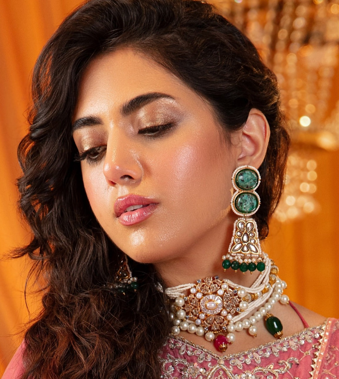 Emerald Pearl Choker