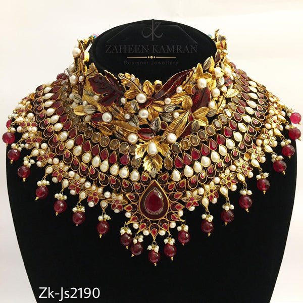 Ruby Kundan Set