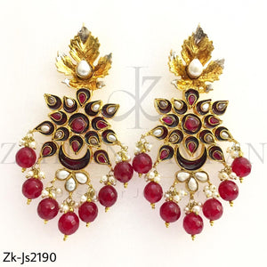 Ruby Kundan Set