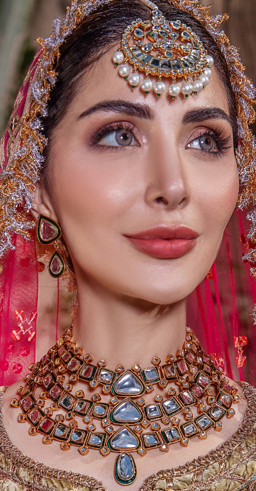 3 layered Kundan Set