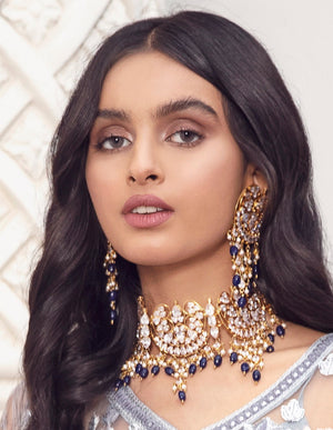 Sapphire Chand Choker Set