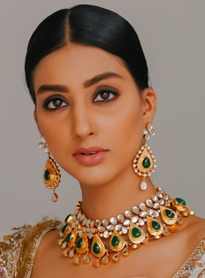 Kundan textured set