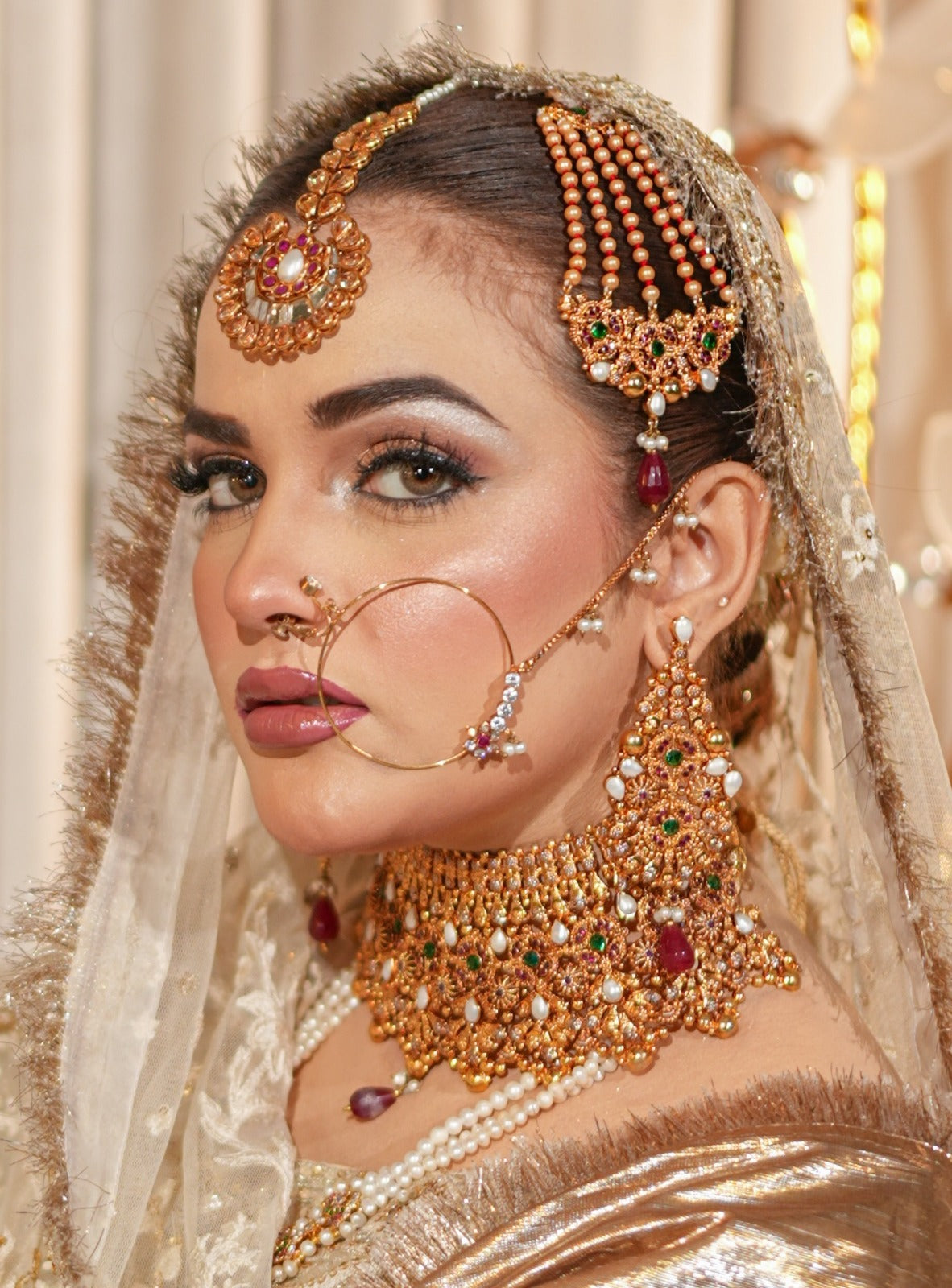 Antique Gold Bridal Set