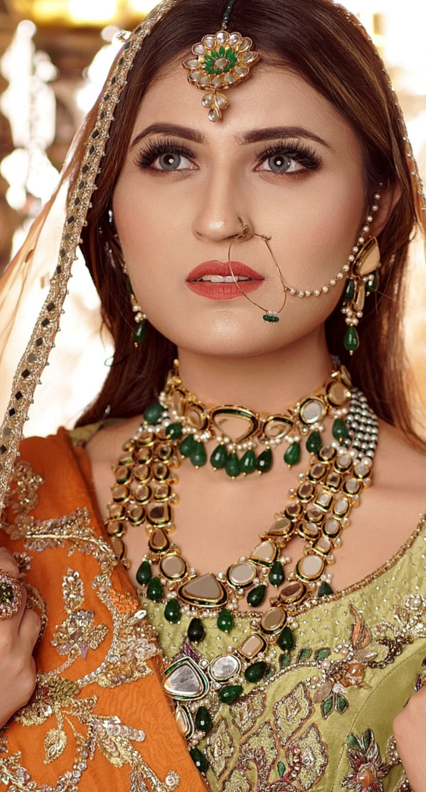 Kundan Meena Bridal Set