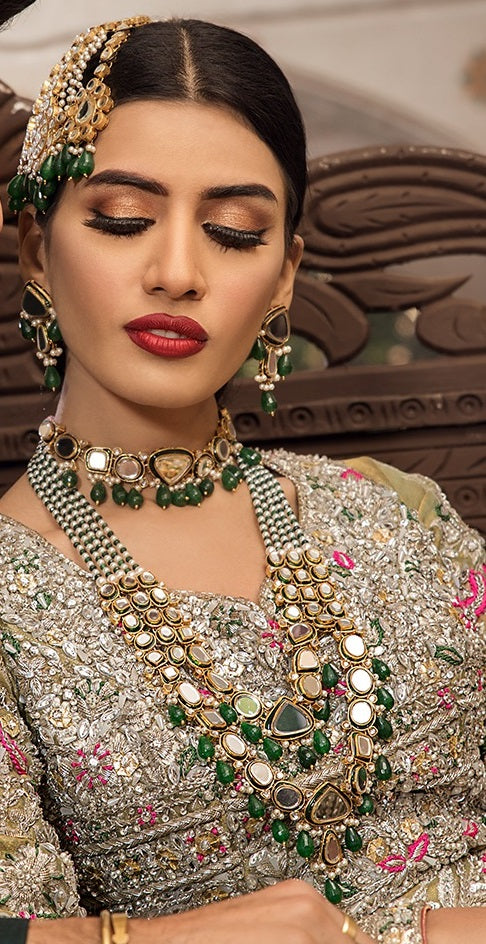 Kundan Meena Bridal Set