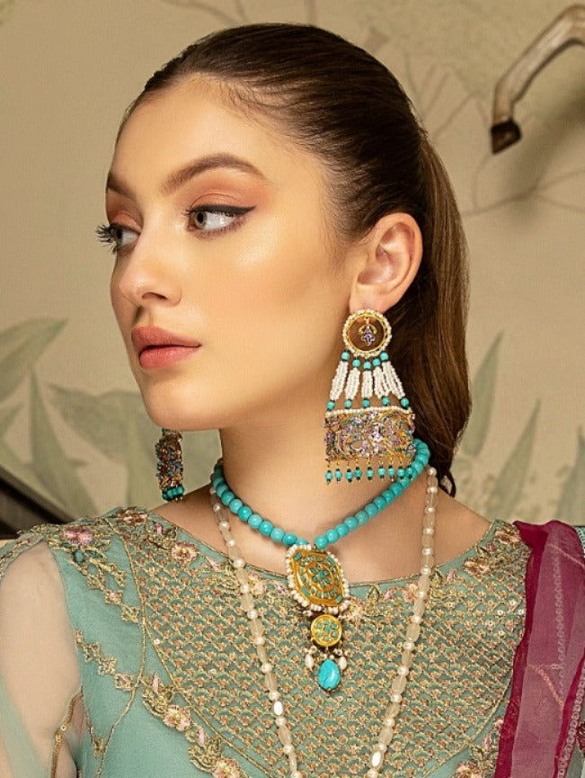 Feroza kundan mala set