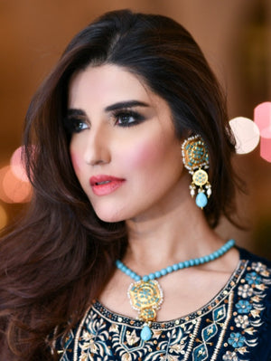 Feroza kundan mala set