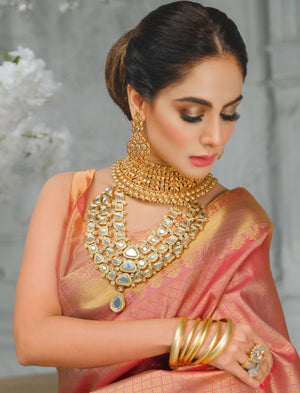 3 layered kundan set