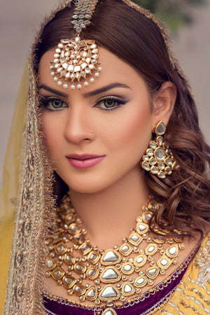 3 layered kundan set