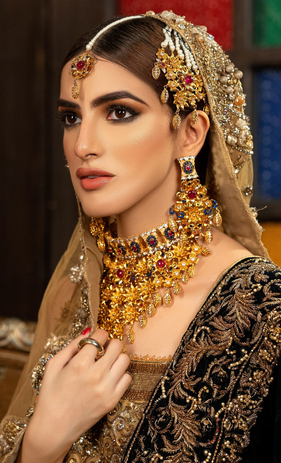 Floral bridal kit set