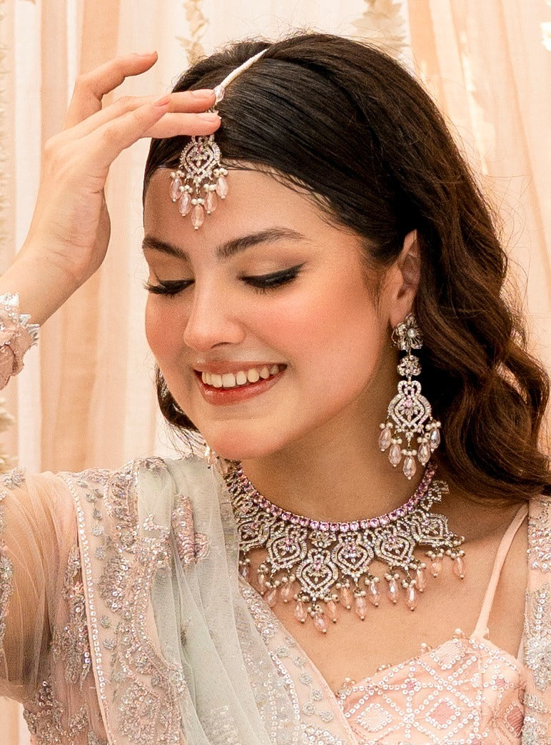 Pinkish zirconian set