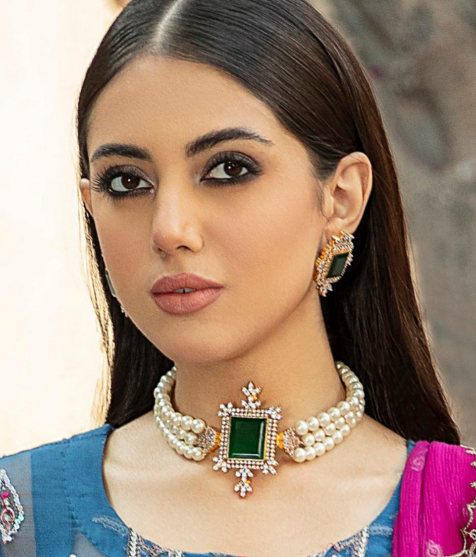 Zirconian Stylish Choker Set