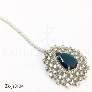 Elegant Silver Zircon set