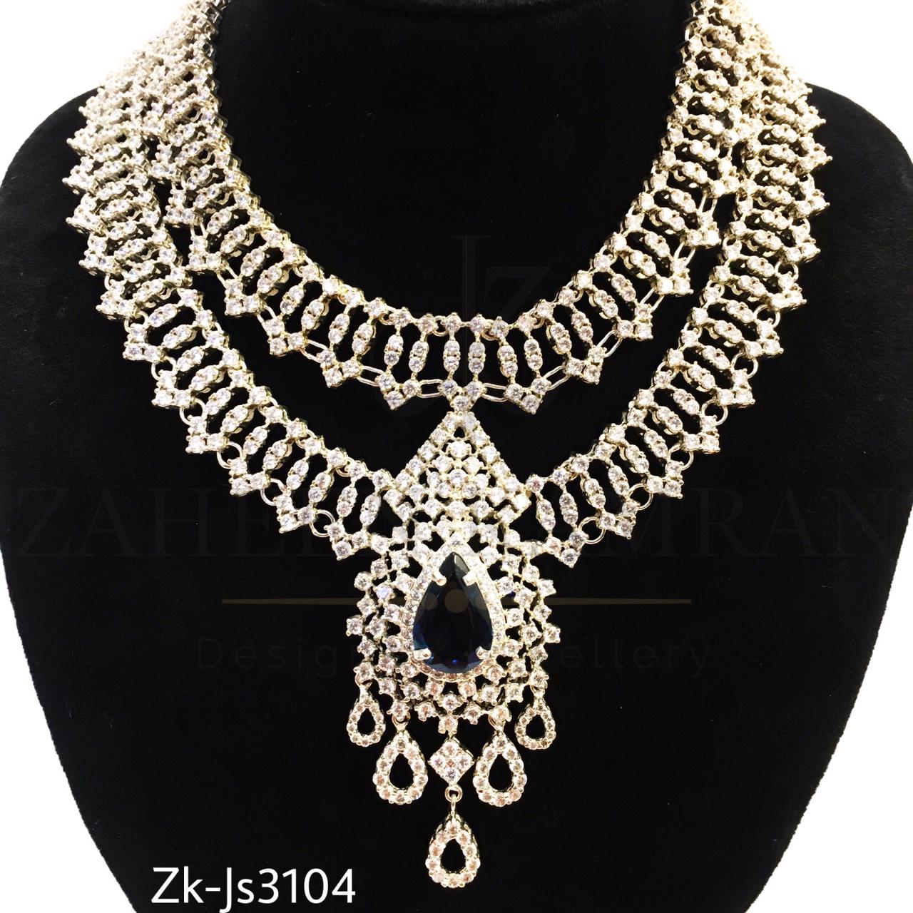 Elegant Silver Zircon set