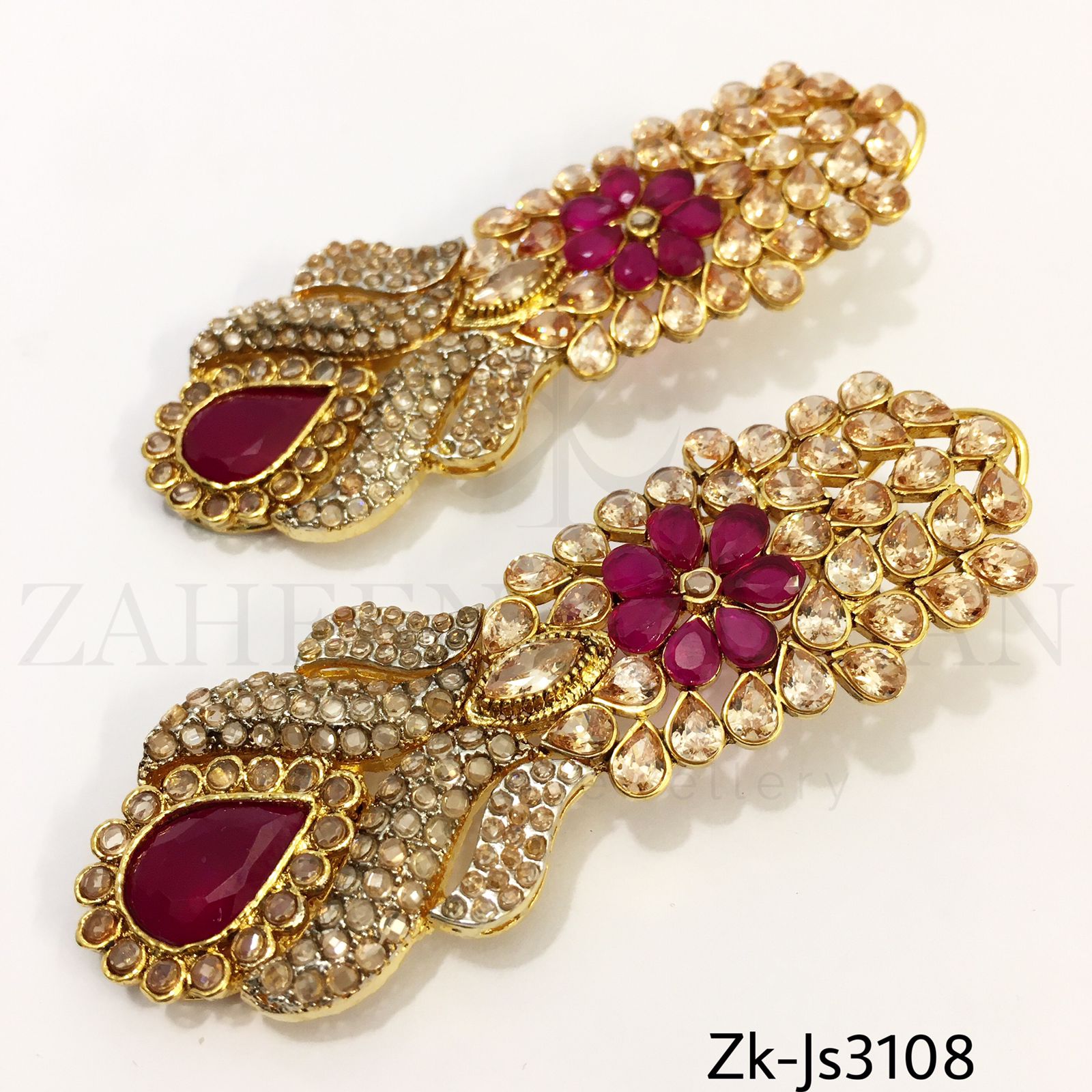 Champagne Ruby Bridal Mala
