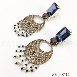 Silver sapphire set