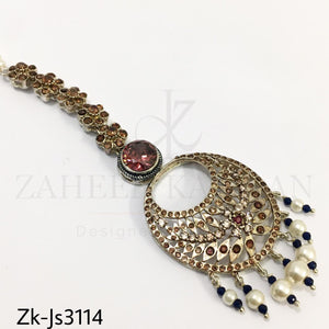 Silver sapphire set
