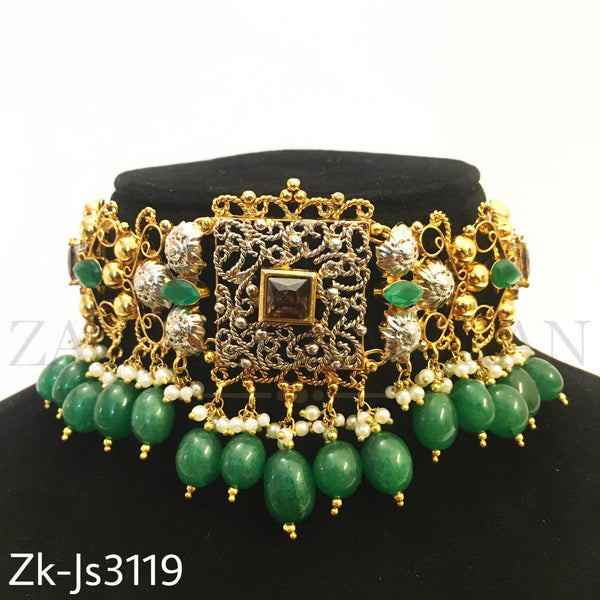 Emerald Choker Set