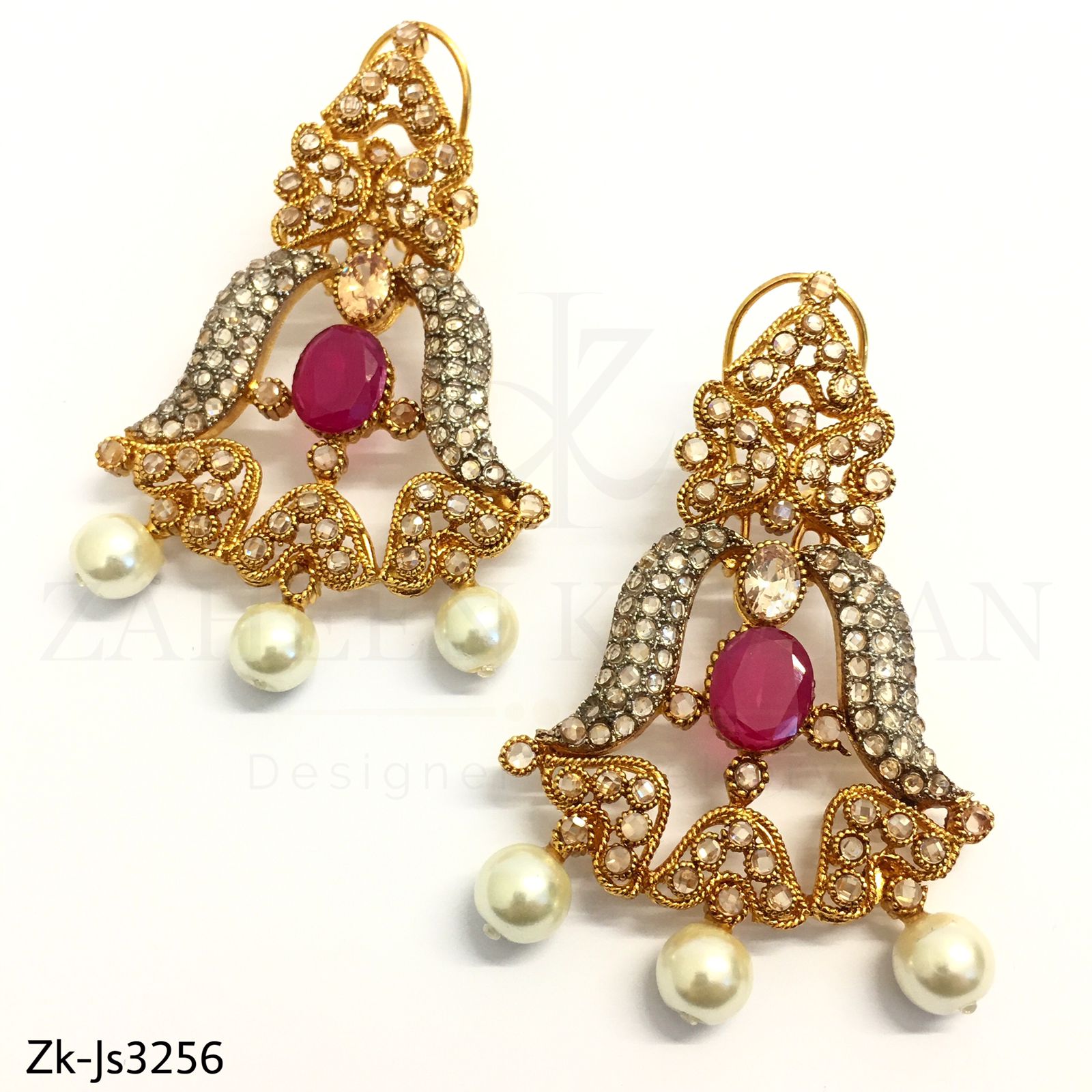 Ruby Champagne Choker Set