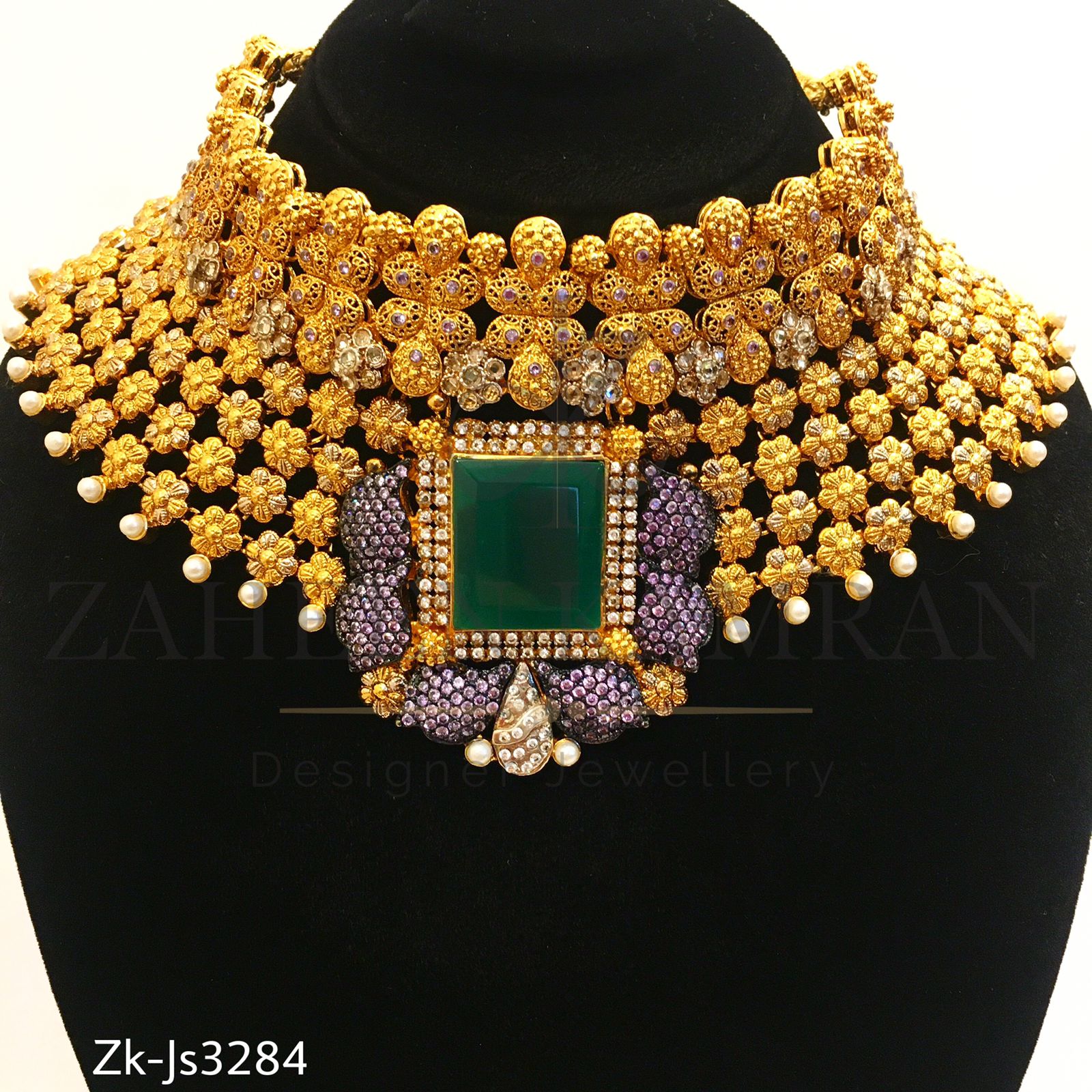 Emerald Amethyst Set