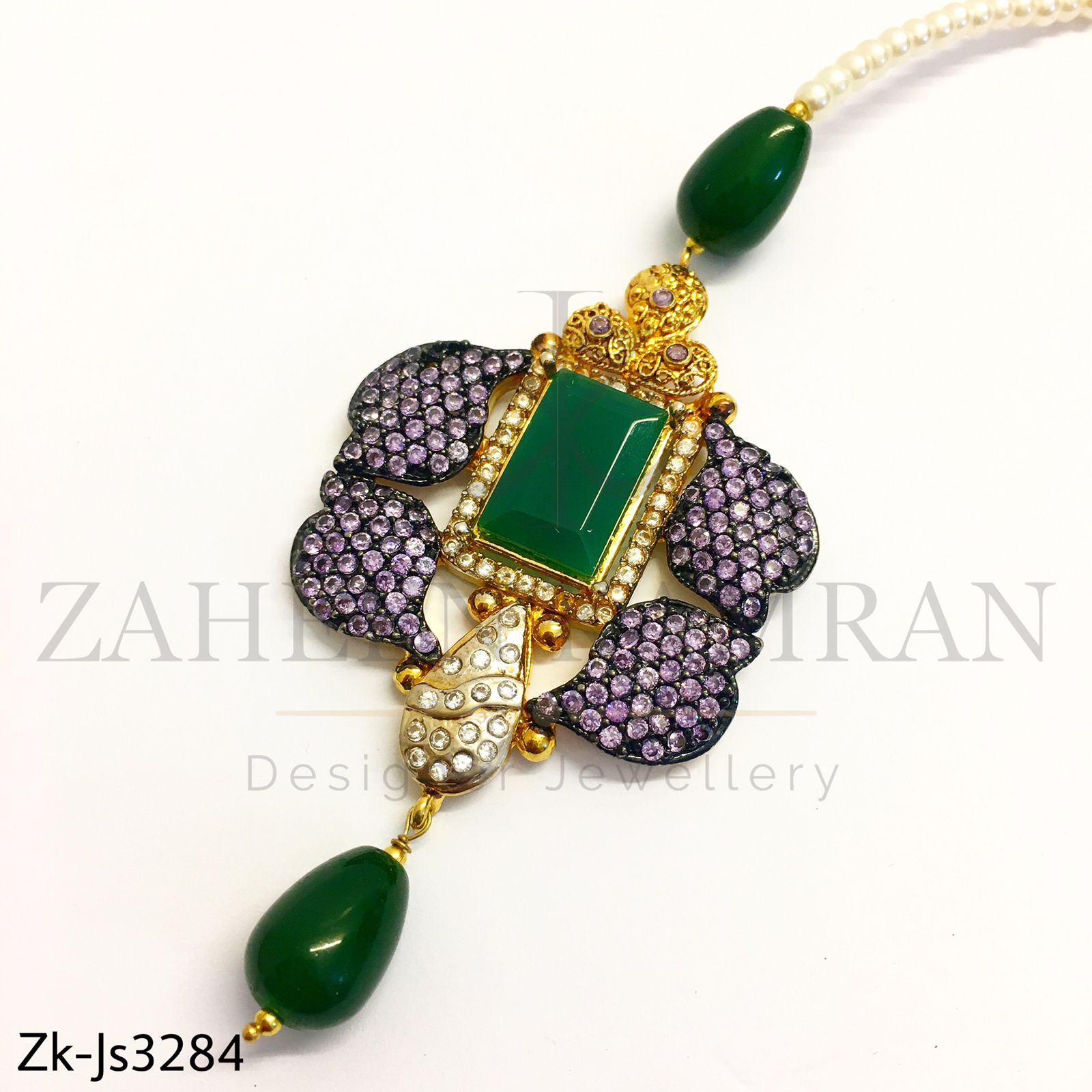 Emerald Amethyst Set