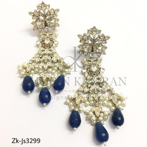 Silver Sapphire Choker se