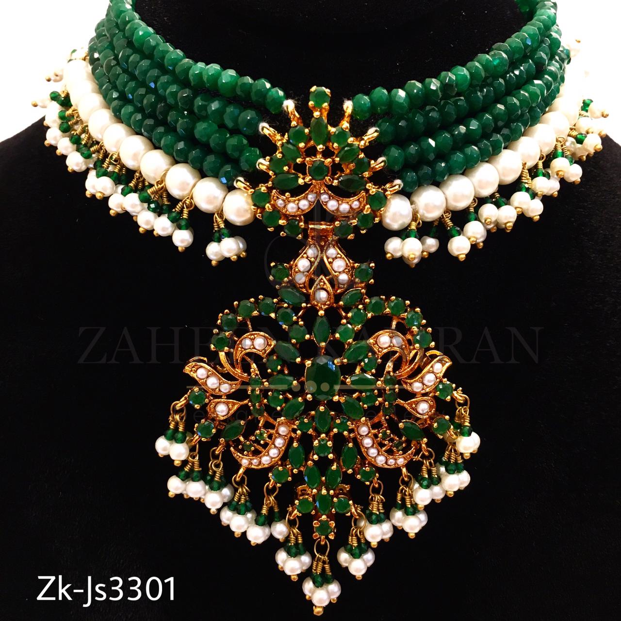 Emerald Choker Set