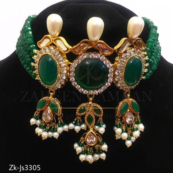 Antique Emerald Choker Set