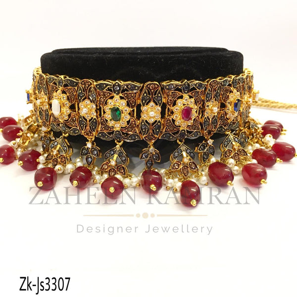 Antique Ruby Choker Set