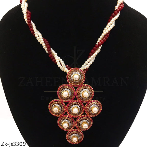 Ruby Pendent Set