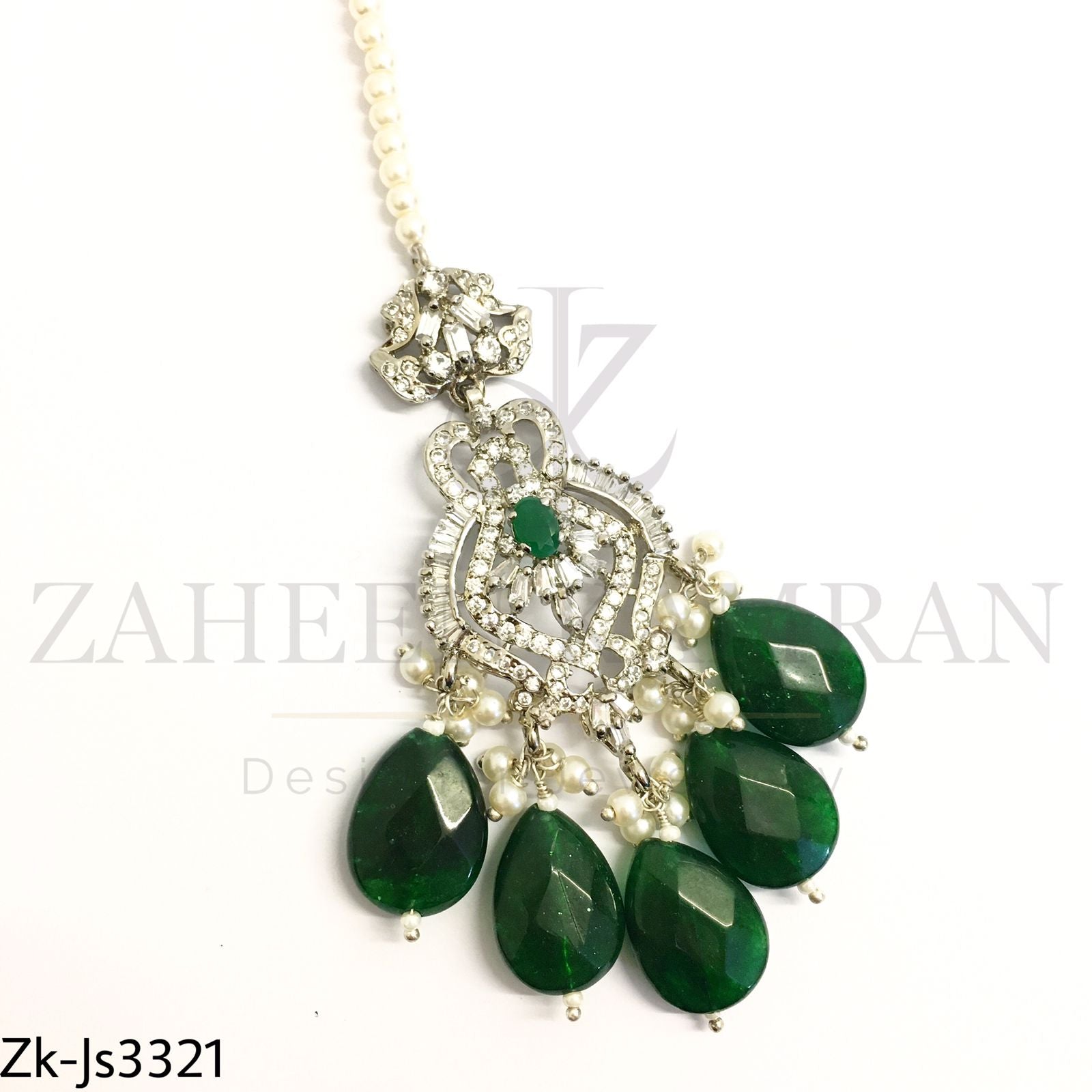 Emerald Silver Set