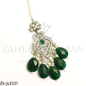 Emerald Silver Set