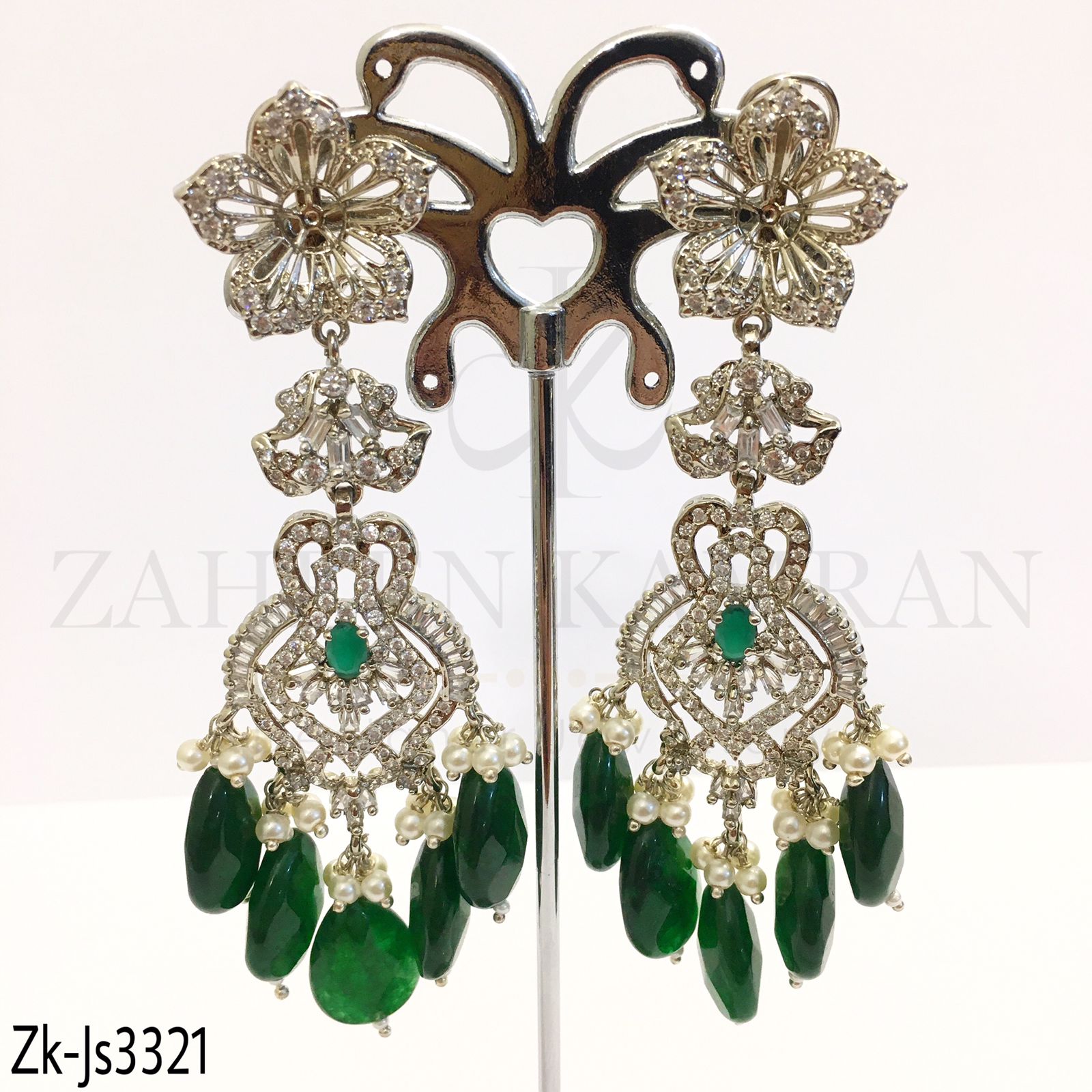 Emerald Silver Set
