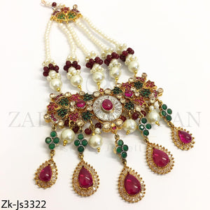 Emerald Ruby Choker Set